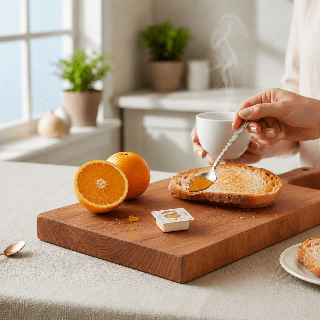 아침 토스트 한 조각의 여유